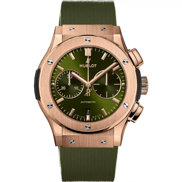 Hublot Classic Fusion Chronograph King Gold Green 45MM